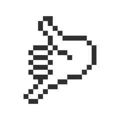 human cute hand pixel art