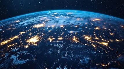 Obraz premium Future global communication will continue to evolve, bringing people closer together through advanced technological innovations and connectivity solutions.