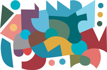 colorful abstract art for wall decoration
