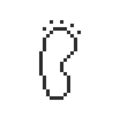 human foot element pixel art