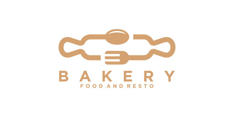 logo design rolling bakery,food,restaurant,logo design vector,symbol,icon,idea,creative.