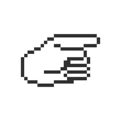 human cute hand pixel art