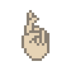 human cute hand pixel art