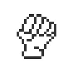 human cute hand pixel art