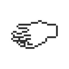 Obraz premium human cute hand pixel art