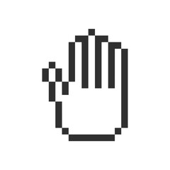 human cute hand pixel art