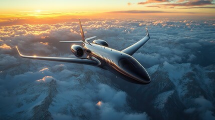 Obraz premium Image of a passenger plane in the sky, utilizing advanced technology for modern aviation and communication.