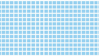 Fototapeta premium Blue square pattern background handmade prints on digital art concept, Generative AI.