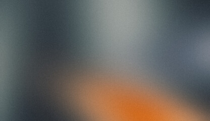 Orange gray color flow smooth grainy gradient texture backdrop with vibrant colors glowing, bright, shine, glow, noise texture effect web banner or poster.