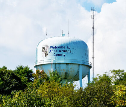 Anne Arundel County Water Tower, Maryland, USA