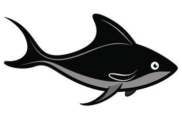 Solid color Skate Fish animal vector design