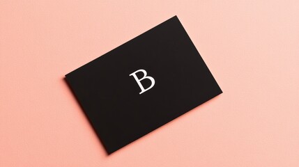 Editorial-style business card featuring bold initials as the logo, paired with sleek fonts and clean lines for a modern aesthetic