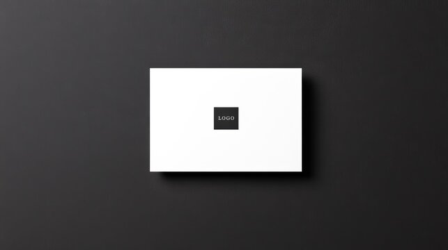 Editorial-style business card featuring bold initials as the logo, paired with sleek fonts and clean lines for a modern aesthetic