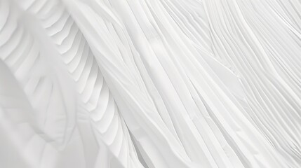 Obraz premium White Pleated Fabric Background - an elegant and textured visual. The soft pleats create a sophisticated and inviting atmosphere, perfect for various design applications.