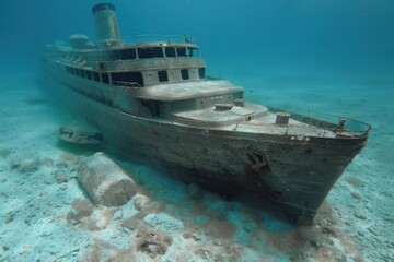 Sunken Ocean Liner: A Haunting Relic Resting on the Ocean Floor