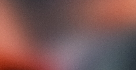 Orange magenta red gray dark color wave smooth grainy backdrop design with Vibrant colors noisy gradient, bright, shine, glowing, hue, noise texture effect, banner or poster