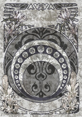 black and white art-nouveau BG