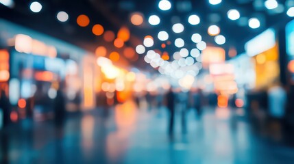 A Dynamic Expo Hall Filled with Engaged Attendees and Vibrant Activities