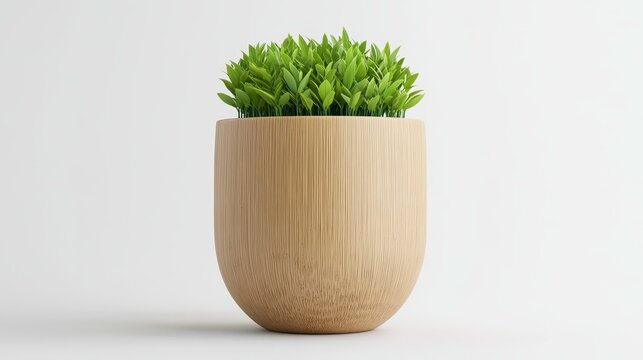 Transform your space with a custom bamboo plant pot, engraved with a name. An ecofriendly gift for nature lovers