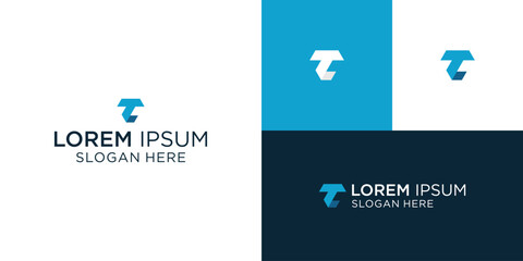 Letter T logo icon design template elements