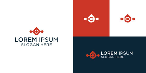 Logos that have the meaning that blood can connect a person's life (blood donation)