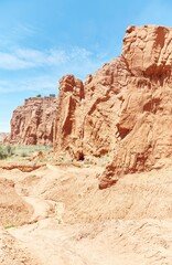 Fototapeta premium Hiking in Utah's Kodachrome Basin State Park