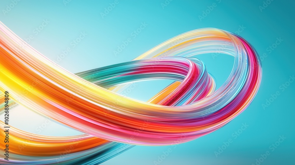 Poster abstract curves connecting as a network symbolizing business advancement