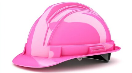Fototapeta premium Isolated pink hardhat