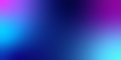 Blue purple grainy gradient vertical glowing abstract light wave on black noise texture background .Neon purple blue and mint green colorful gradient background Best design for your ad, poster, bann.	