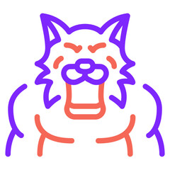 This striking illustration features a bold, stylized feline with an expressive face and vibrant color palette, radiating energy.