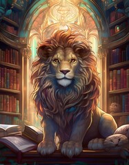 lion in the night