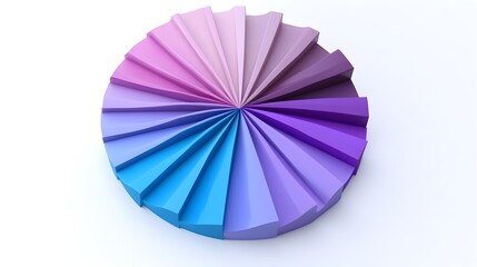 Obraz premium Abstract Colorful Geometric Shape Circular Pattern Purple and Blue Gradient