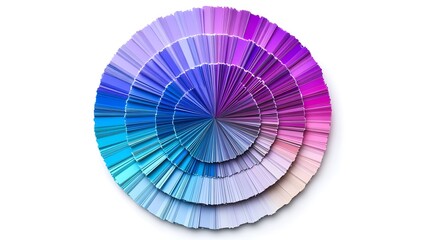 Fototapeta premium Abstract Color Palette Circle Blue Purple Pink Gradient