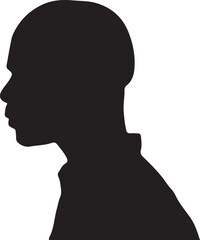 man side profile bold