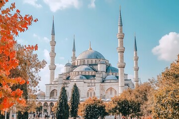 Obraz premium A Glimpse into Mosques Around the World