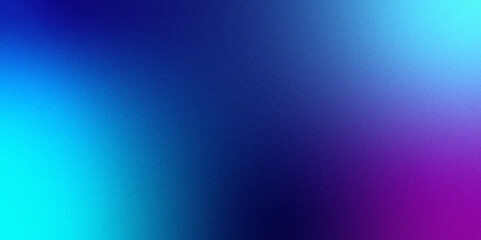 Blue purple grainy gradient vertical glowing abstract light wave on black noise texture background .Neon purple blue and mint green colorful gradient background Best design for your ad, poster, bann.	