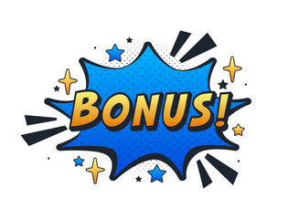 Bonus comic book style expression in speech bubble