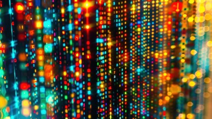 Obraz premium Abstract Blurred Background with Colorful Lights