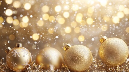Christmas and New Year golden backdrop.