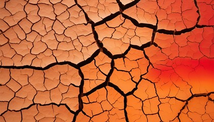 Global warming background photo with heat and high temperature, Generative AI