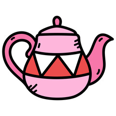 Teapot Doodle Illustration