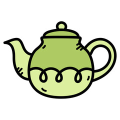 Teapot Doodle Illustration