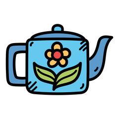 Teapot Doodle Illustration
