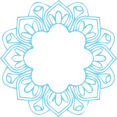 Beautiful flower art and mandala vector design
