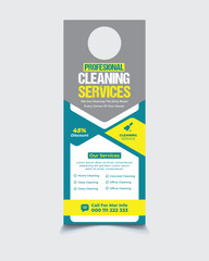 Cleaning Service Door Hanger Design