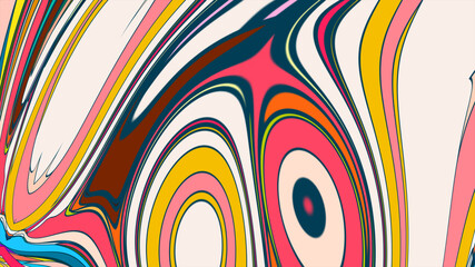 Colorful psychedelic abstract fluid background for music festival 