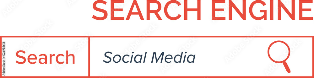 Poster digital png of search engine, social media text on online interface screen on transparent background