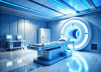 Graphic representation of computed tomography, highlighting essential imaging insights. Designed with ample clear space for medical annotations and