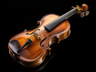 Fototapeta premium High-Quality Transparent PNG Violin on White Background for Creative Projects