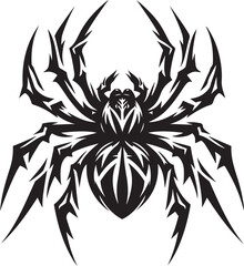 Spider vector illustration on a white background